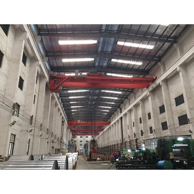 40 Ton Double Beam Bridge Crane for Construction Site in Thailand with 20m Lift