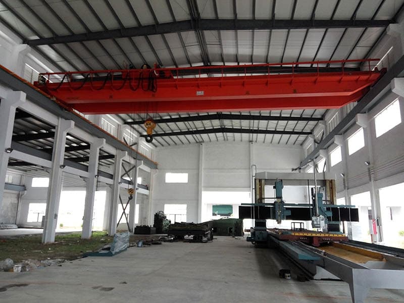 40 Ton Double Beam Bridge Crane for Construction Site in Thailand with 20m Lift