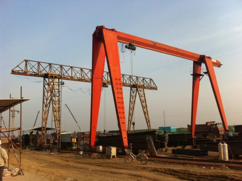 32 Ton Single Girder Gantry Crane for Power Plant in Vietnam with 18m Lift