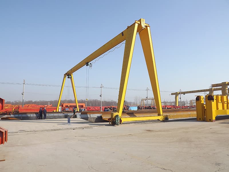 32 Ton Single Girder Gantry Crane for Power Plant in Vietnam with 18m Lift