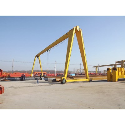 25 Ton Single Girder Gantry Crane for Scrap Yard in Indonesia with 7m Lifting