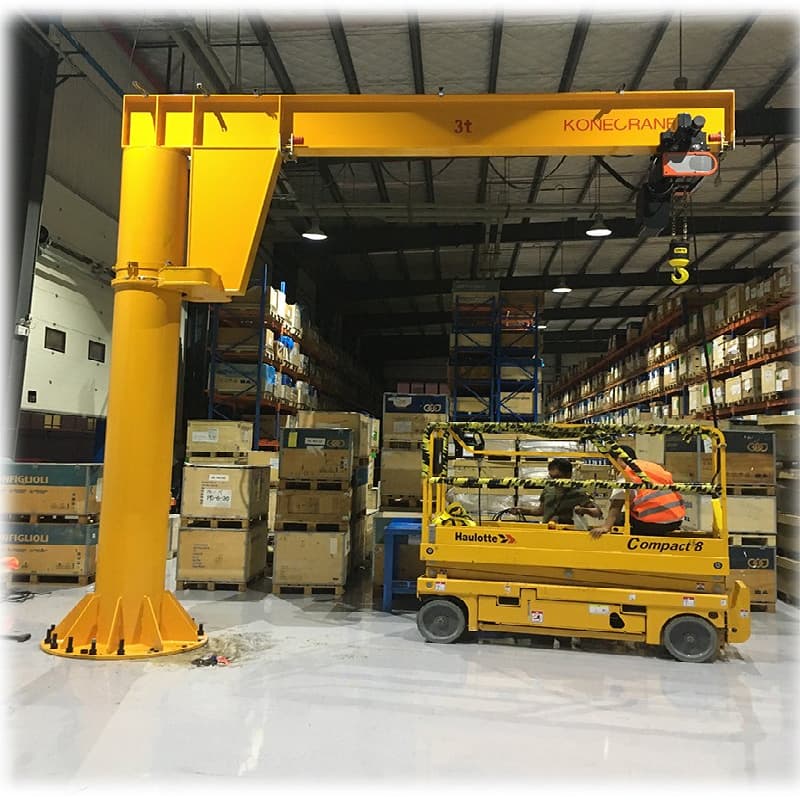 10 Ton Heavy Duty Cantilever Crane for Shipyard in Vietnam 8m Radius