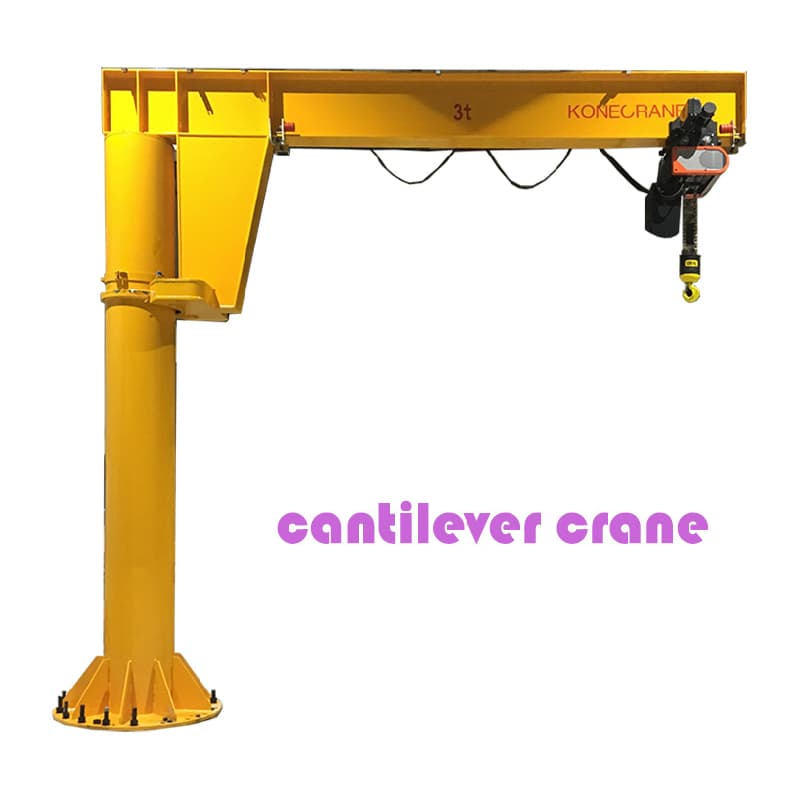 10 Ton Heavy Duty Cantilever Crane for Shipyard in Vietnam 8m Radius