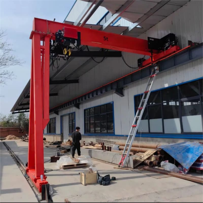 1 Ton Low Headroom Semi Gantry Crane for Auto Shop in Thailand