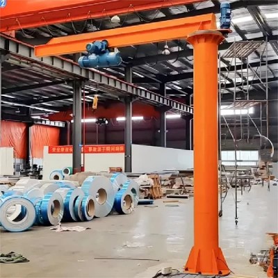 1.5 Ton Manual Column Jib Crane for Maintenance Bay in Thailand