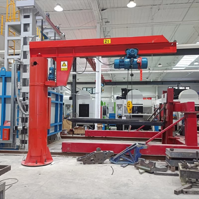 1 Ton 360 Degree Column Jib Crane for Machinery Shop in Indonesia