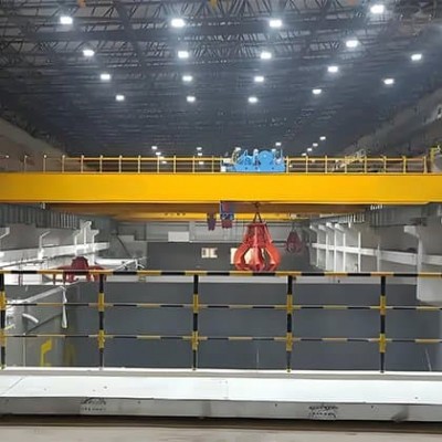 32 Ton LD Model Grab Overhead Crane Cost Egypt Power Plant