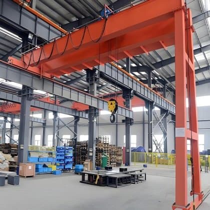 5 Ton Semi Gantry Crane Price for Compact Nigeria Warehouse