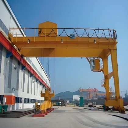 8 Ton Semi Gantry Crane for Sale Zambia Food Processing Plant