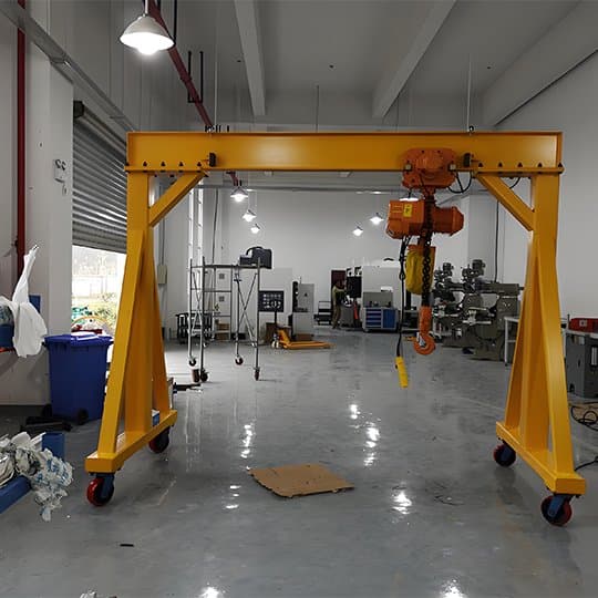 2 Ton Aluminum Portable Gantry Crane Cost for Kenya Workshop