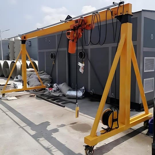 2 Ton Aluminum Portable Gantry Crane Cost for Kenya Workshop