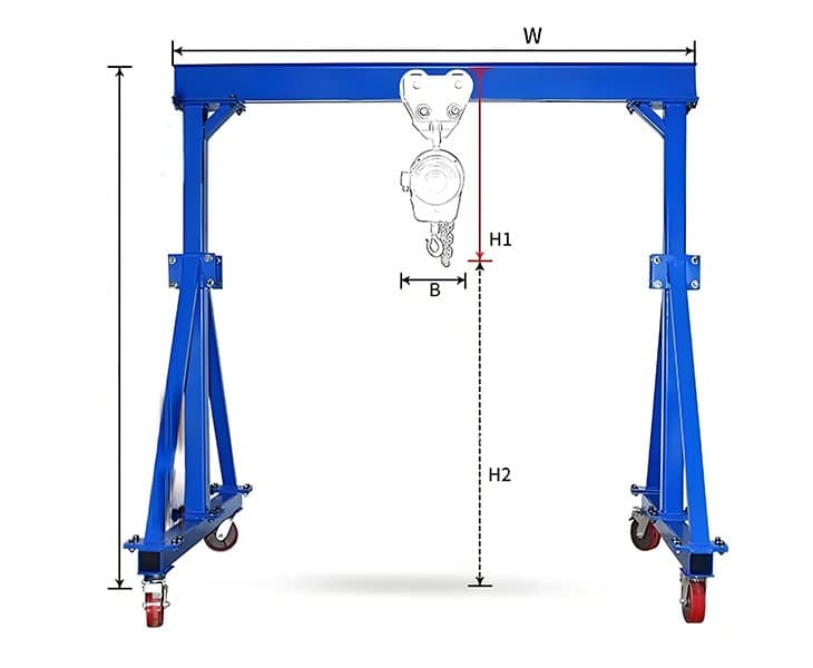 Efficient Electric Hoist Gantry Crane Cost for Workshops Across Ghana