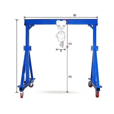 CE Certified 2.5 Ton Portable Gantry Crane for Sale to Clients Across Africa