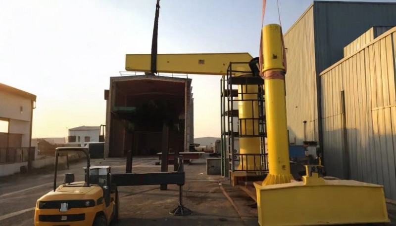 Compact 500kg Floor Mounted JIB Crane for German Assembly Lines