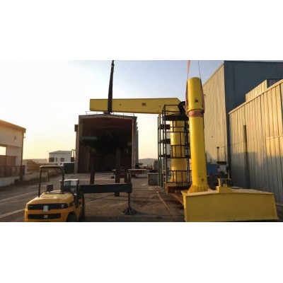 Compact 500kg Floor Mounted JIB Crane for German Assembly Lines