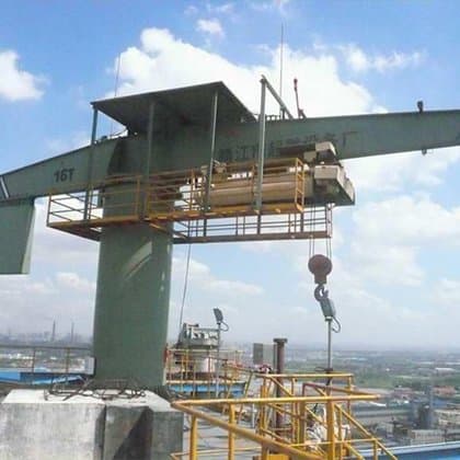 360 Degree Electric JIB Crane for French Warehouse Operations