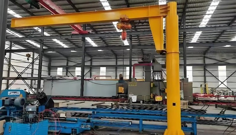 360 Degree Electric JIB Crane for French Warehouse Operations