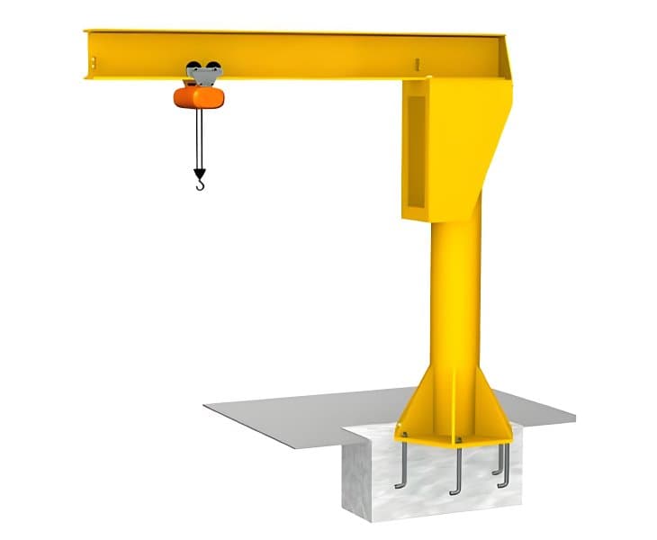 Custom 300 Degree Rotation JIB Crane for Swiss Workshops