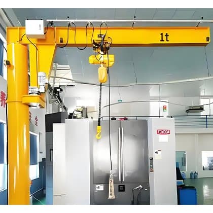 Custom 300 Degree Rotation JIB Crane for Swiss Workshops