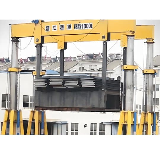 Heavy Duty 500 Ton Hydraulic Gantry Crane for German Bridge Projects