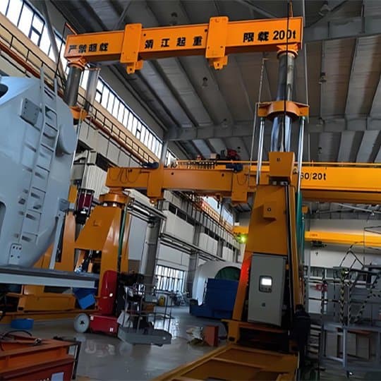 Compact 50 Ton Hydraulic Gantry Crane for Spanish Workshop Layouts