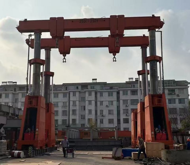 R12 Compliant 250 Ton Hydraulic Gantry for Railway Work in Germany