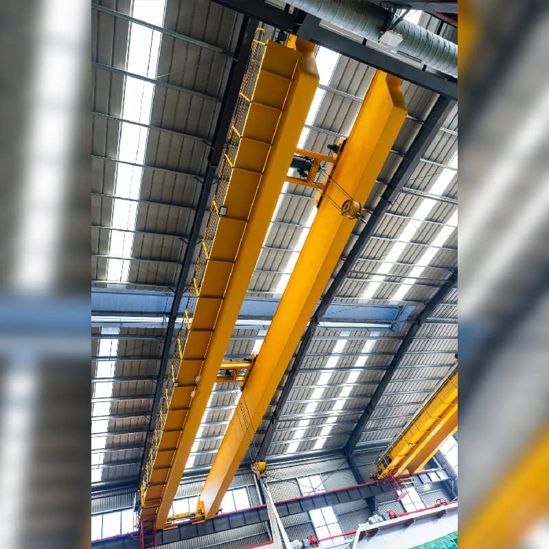 Yuantai 25 Ton Double Girder Crane for Uruguayan Steel Fabrication