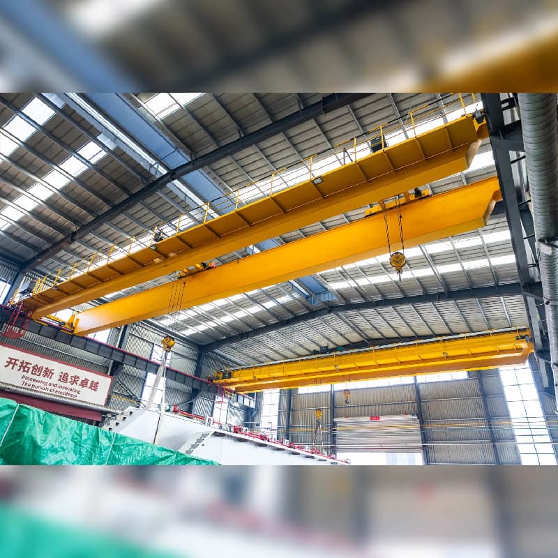 Yuantai 25 Ton Double Girder Crane for Uruguayan Steel Fabrication