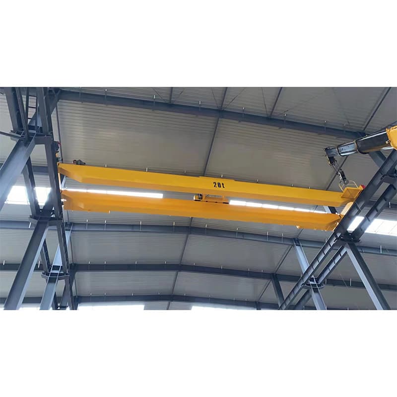 Yuantai 25 Ton Double Girder Crane for Uruguayan Steel Fabrication