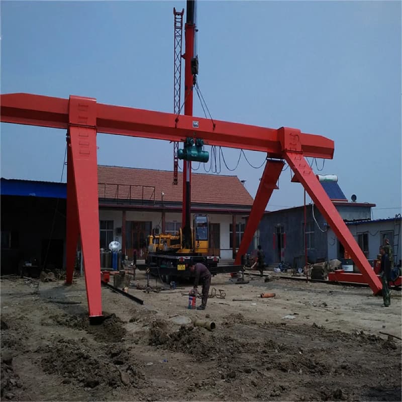 Yuantai 8m Span Single Girder Gantry Crane for Venezuela Workshop