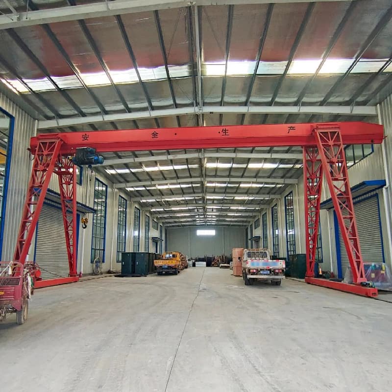 Yuantai 8m Span Single Girder Gantry Crane for Venezuela Workshop