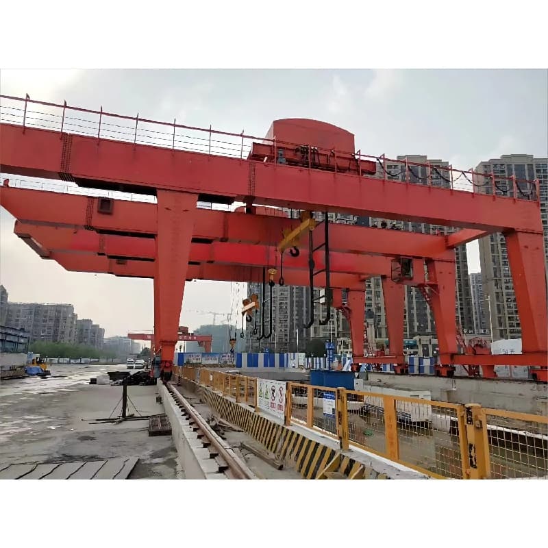 Yuantai 35m Span Double Girder Gantry Crane for Brazil Shipyard