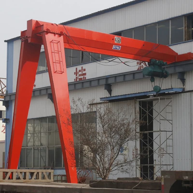 Yuantai 25m Span Semi Portal Crane for Argentina Steel Plant