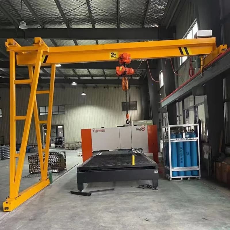 Yuantai 25m Span Semi Portal Crane for Argentina Steel Plant