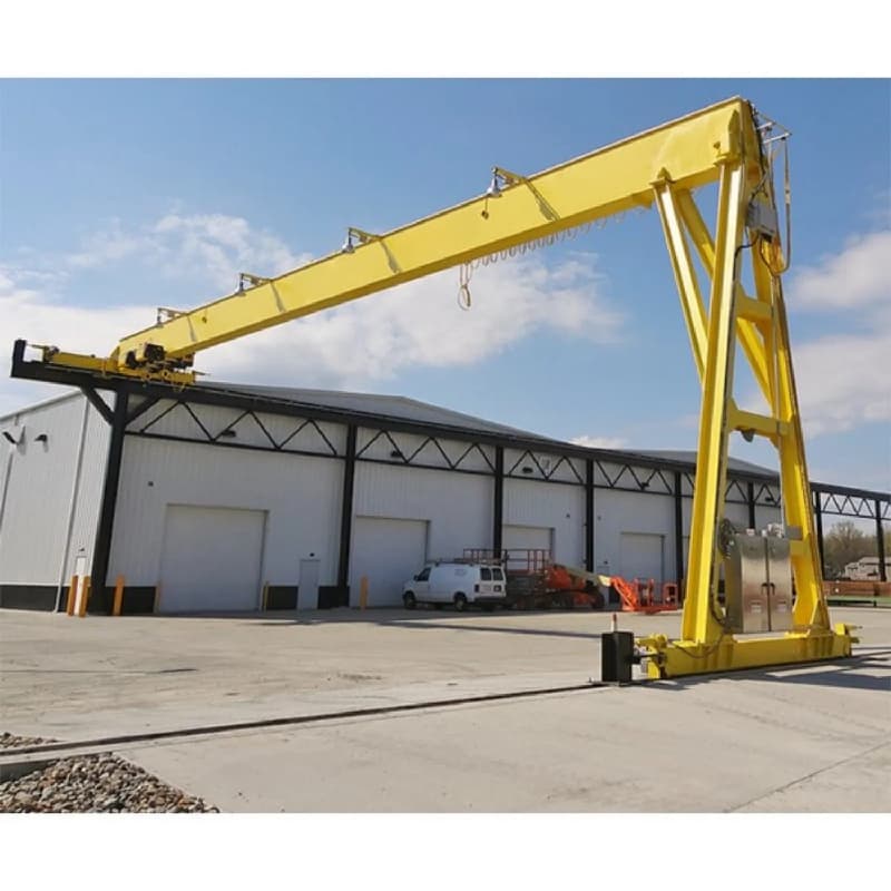 Yuantai 25m Span Semi Portal Crane for Argentina Steel Plant