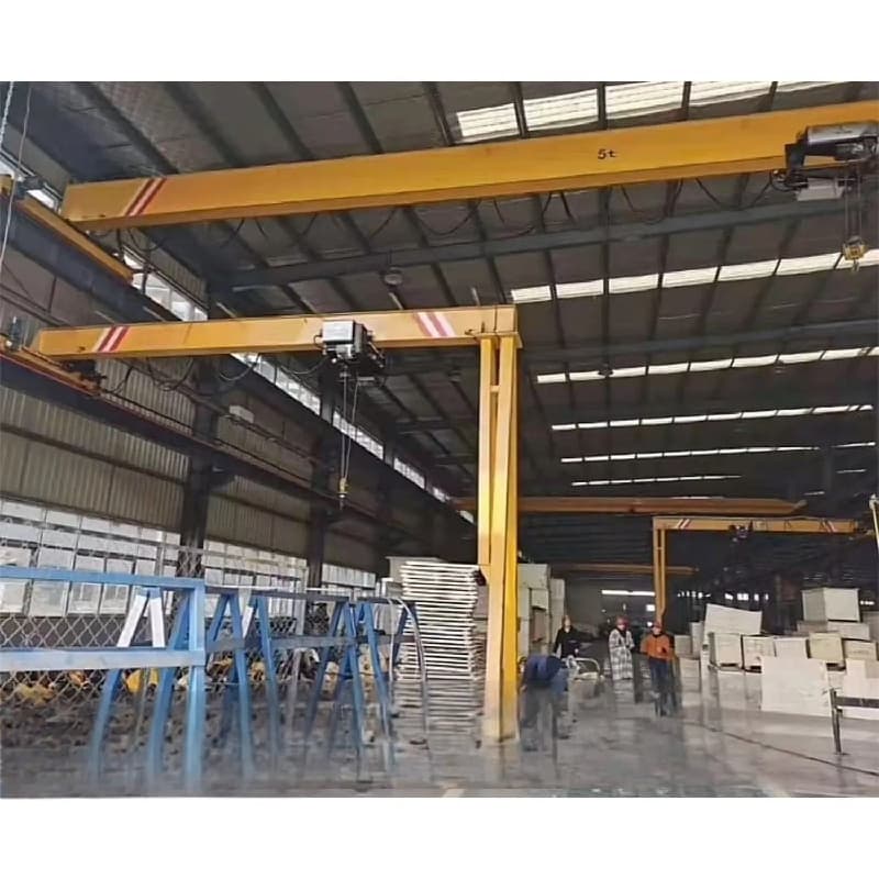Yuantai 8 Ton Dual Voltage Semi Portal Crane for Argentina Garage