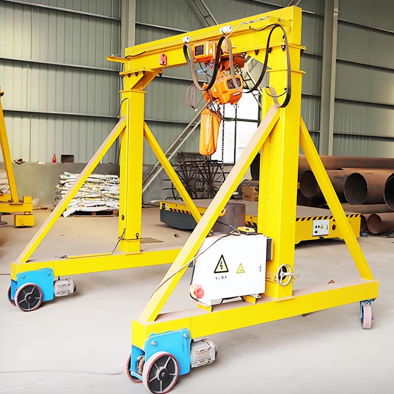 Yuantai 8m Span Mobile Gantry Crane for Colombia Warehouse Logistics