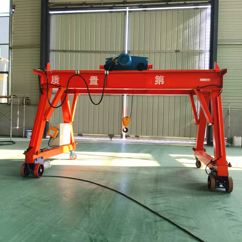 Yuantai 8m Span Mobile Gantry Crane for Colombia Warehouse Logistics