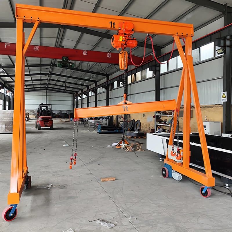 Yuantai 8m Span Mobile Gantry Crane for Colombia Warehouse Logistics