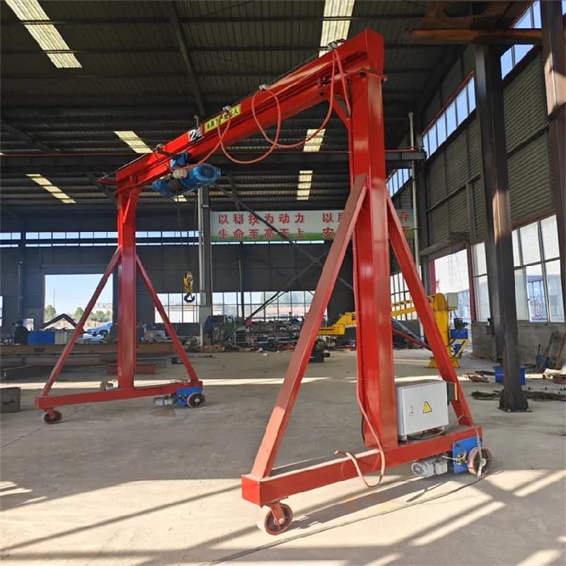 Yuantai 8m Span Mobile Gantry Crane for Colombia Warehouse Logistics