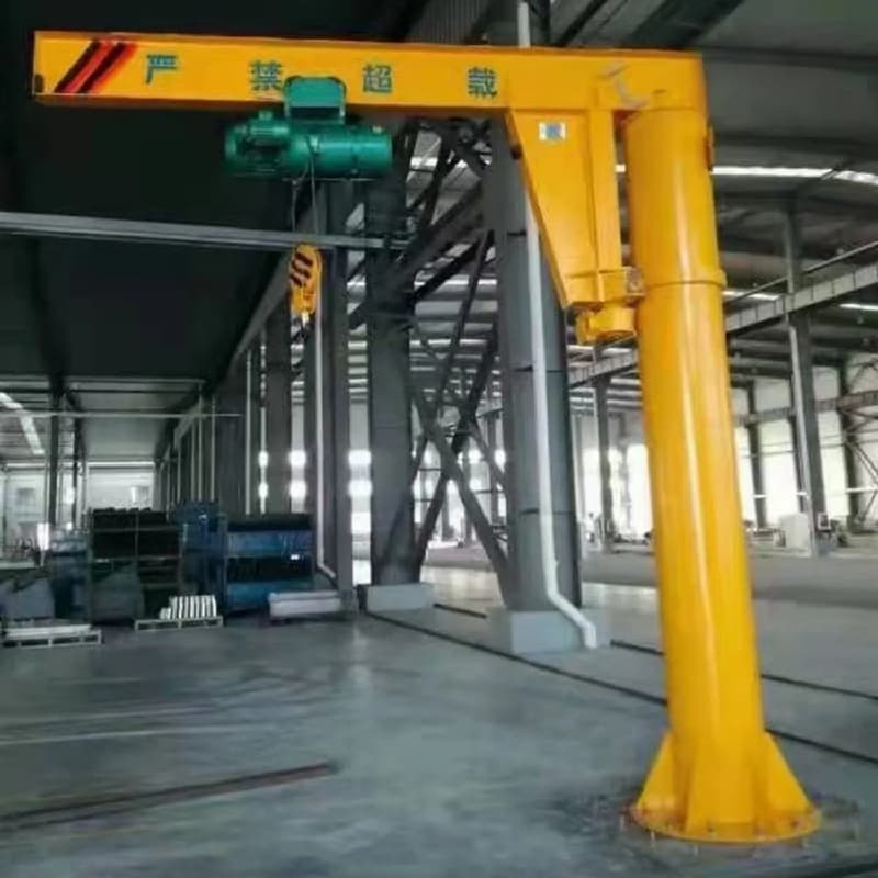 Yuantai 1 Ton Fixed Column Jib Crane for Brazil Warehouse