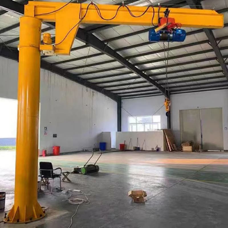 Yuantai 1 Ton Fixed Column Jib Crane for Brazil Warehouse