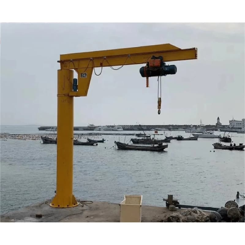 Yuantai 1 Ton Fixed Column Jib Crane for Brazil Warehouse