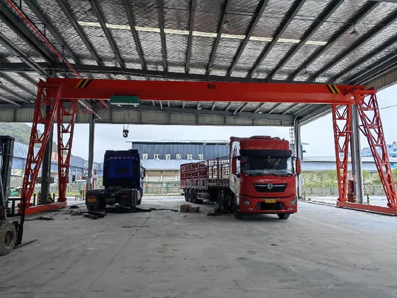 20 Ton Single Girder Crane for Singapore Logistics Hub