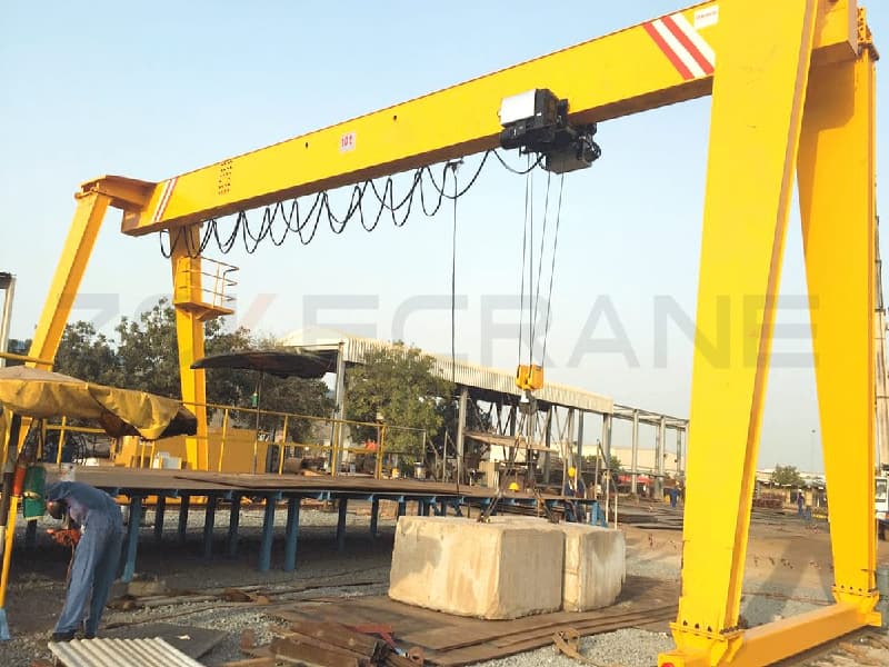 15 Ton Single Girder Gantry with 20m Span in Indonesia