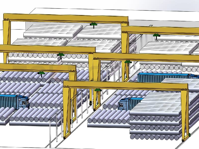 20 Ton Single Girder Gantry Crane for Malaysia Port Area