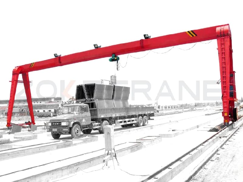 20 Ton Single Girder Gantry Crane for Malaysia Port Area