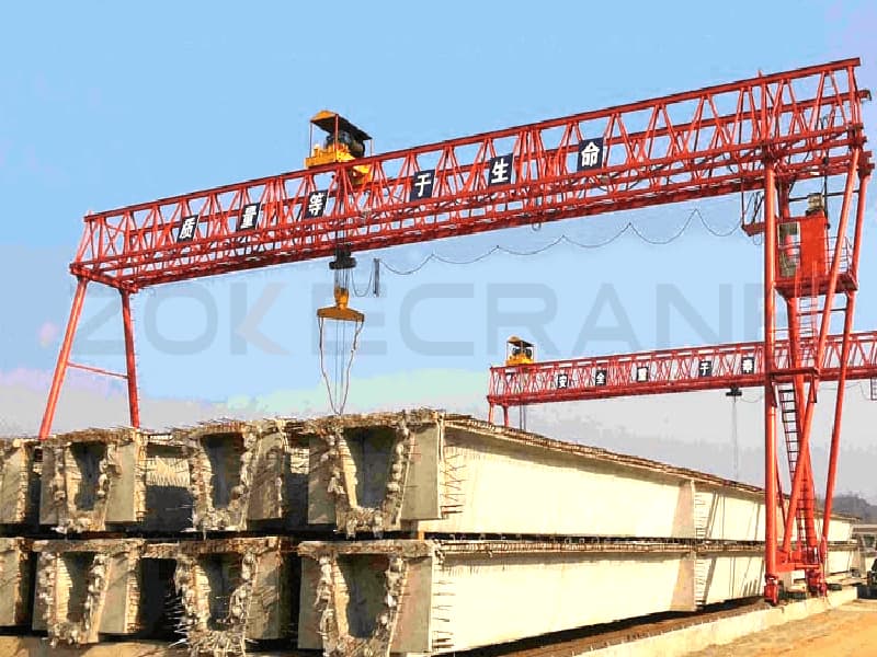 100T to 200T Concrete Beam Gantry Cranes Malaysia Range
