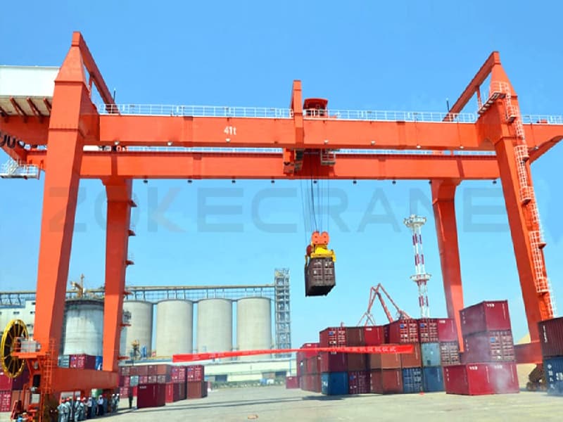 300M Travel Rail Mounted Crane Philippines Port Complex