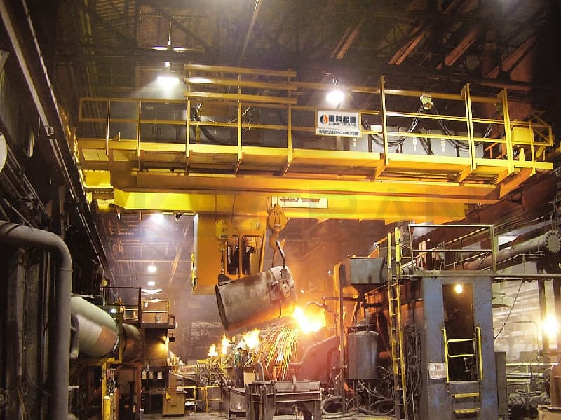 10T Standard Span Metallurgical Crane for Cambodia Rebar Plant